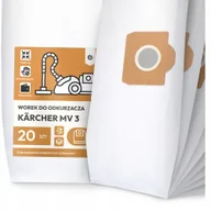 Worki do odkurzaczy - 20x Worek do Odkurzacza Kärcher MV 3 Syntetyczny Pojemny Odporny Worki - miniaturka - grafika 1