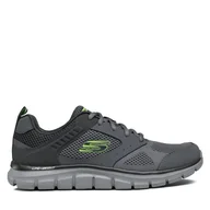 Sneakersy męskie - Sneakersy Skechers Syntac 232398/CHAR Szary - miniaturka - grafika 1