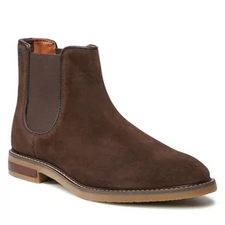 Sztyblety damskie - Sztyblety CLARKS - Jaxen Chelsea 261628067  Brown Suede - grafika 1