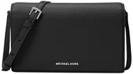 Torebki damskie - Michael Kors Women's Jet Set Medium Flap Crossbody Bag, Silver-Tone Hardware/Black - miniaturka - grafika 1