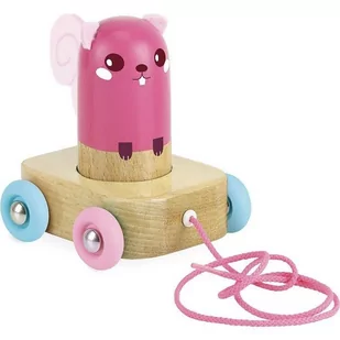 Vilac Wiewiórka drewniana do ciągnięcia - Zestawy naczyń dla dzieci - miniaturka - grafika 1