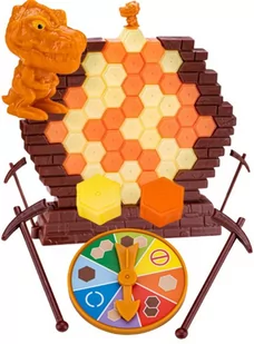 Gra Zręcznościowa URATUJ DINOZAURA Dino Pionowa Wieża Pułapka Plastry Miodu - Gry planszowe - miniaturka - grafika 1