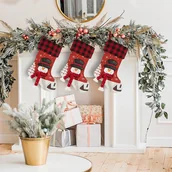 Ozdoby bożonarodzeniowe - Skarpetka Świąteczna Bałwanek 3D Eurofirany 28X50 - miniaturka - grafika 1