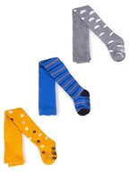 Rajstopy - Rajstopy Chłopięce Bawełniane We Wzory 3Pak 56-62 Yoclub - miniaturka - grafika 1