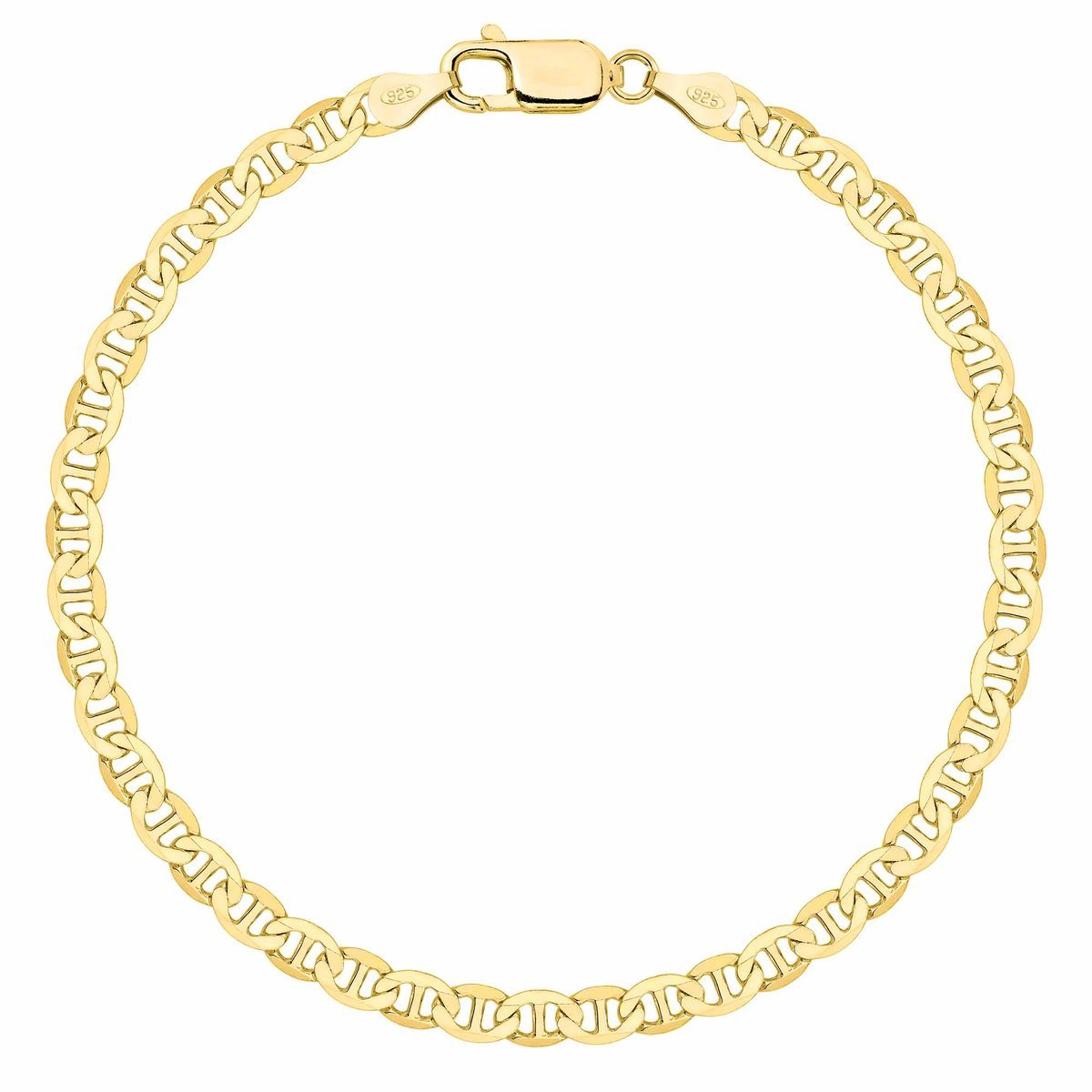 OPRAVA POZŁACANA SREBRNA BRANSOLETKA GUCCI 925 585 - 4,5MM 23cm MASYWNA MĘSKA ZŁOTA