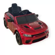 Pojazdy elektryczne dla dzieci - Auto na Akumulator na Licencji Dodge Charger Hellcat Czerwony Błyszczący - miniaturka - grafika 1