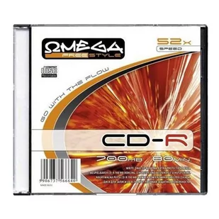 Omega - CD-R 700MB 52X SLIM - Pudełka i akcesoria na płyty CD - miniaturka - grafika 1