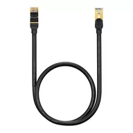 Kable miedziane - Baseus Speed Seven szybki kabel sieciowy RJ45 10Gbps 0.5m czarny (WKJS010001) - miniaturka - grafika 1