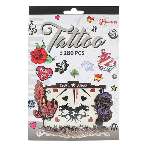 TATUAŻE 280 szt ZESTAW artystyczny