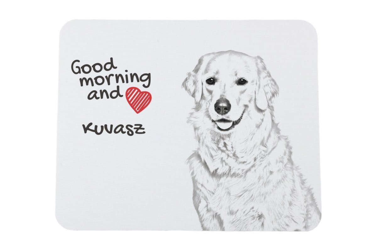 Kuvasz podkładka pod mysz z psem Art-Dog