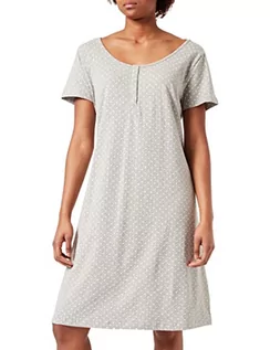 Sukienki ciążowe - Esprit Maternity Damska sukienka do pielęgniarstwa krótki rękaw nadruk na całej długości, Jasnoszary melanż – 45, XS - grafika 1