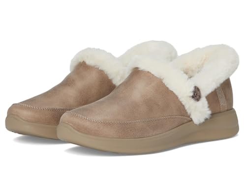 Skechers Damskie kapcie Cozy Escape, taupe, 8 UK, brązowy (taupe), 41 EU