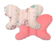 Kołdry i poduszki dla dzieci - Poduszka antywstrząsowa BOBONO motylek - sówki kremowo-miętowe - miniaturka - grafika 1