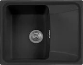 Zlewozmywaki - Zlew PLADOS HARMONY 61.10 CZARNY MAT (black mat 70) (HR615070) - miniaturka - grafika 1