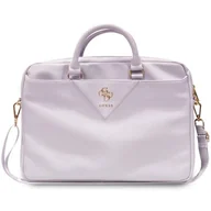 Torby na laptopy - Guess Triangle 4G Computer Bag - Torba na notebooka 15" / 16" (fioletowy) - miniaturka - grafika 1