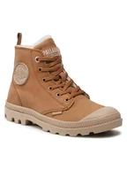 Botki damskie - Palladium Trapery Pampa Hi Zip Wl 95982-252-M Brązowy - miniaturka - grafika 1