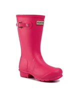 Buty dla dziewczynek - Hunter Kalosze Orginal Kids JFT6000RMA Różowy - miniaturka - grafika 1