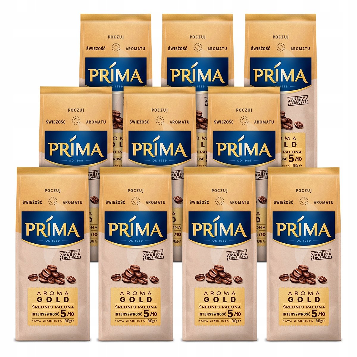 Kawa ziarnista Prima Aroma Gold 10x 900g