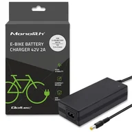 Ładowarki i akumulatory - Ładowarka do baterii roweru elektrycznego 36V 42V 2A 5.5*2.5 Qoltec - miniaturka - grafika 1