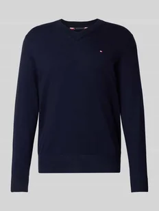 Sweter o kroju regular fit z mieszanki bawełny i kaszmiru - Swetry męskie - miniaturka - grafika 1