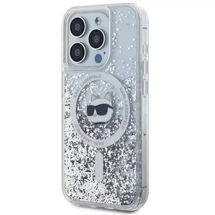 Karl Lagerfeld KLHMP15LLGKISGH iPhone 15 Pro 6.1" hardcase transparent Liquid Glitter Karl Head Magsafe - Etui i futerały do telefonów - miniaturka - grafika 1