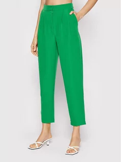 Spodnie damskie - Vila Spodnie materiałowe Ashara 14074769 Zielony Regular Fit - grafika 1