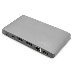 Digitus Universal Docking Station USB 3.0, 7-Port, Travel 2x Video, 3x USB 3.0, 1x USB-C, RJ45, 1 x Audio Stereo jack (3.5 mm) - Stacje dokujące do telefonów - miniaturka - grafika 2