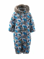 Kombinezony dla dzieci - Chłopięcy niemowlęcy kombinezon zimowy ZOO szary Lenne r.68 - miniaturka - grafika 1