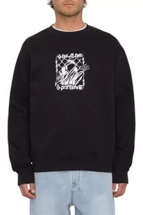 Bluza męska Volcom Watanite Sweatshirt bez kaprura czarna-M - Bluzy męskie - miniaturka - grafika 1