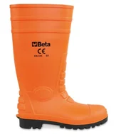 Obuwie robocze - BUTY ROBOCZE WYSOKIE POMARAŃCZOWE PCW/KAUCZUK 45 - miniaturka - grafika 1