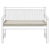 Ławki ogrodowe - Beliani Poduszka na ławkę ogrodową 112 x 54 cm beżowa VIVARA - miniaturka - grafika 1