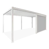 Kratki i pergole - Opuszczana roleta do pergoli Premium White 3m - Gutroof - miniaturka - grafika 1