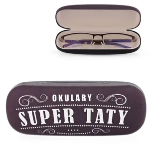 Etui na OKULARY SUPER TATY twardy futerał ET-115 oberżynowy - Akcesoria do okularów - miniaturka - grafika 1