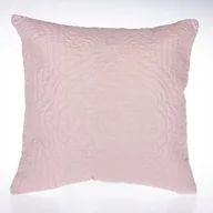 Poszewki na poduszki - Różowa poszewka pikowana 45x45 cm (brudny róż) - miniaturka - grafika 1