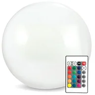 Lampy ogrodowe - Polux KULA 30 cm R3001-G Lampa solarna RGB z pilotem 311351 311351 - miniaturka - grafika 1