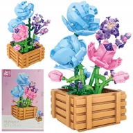 Klocki - Klocki Creator Kwiaty Konstrukcyjne Róże Doniczka Ozdoba 550 Elementów - miniaturka - grafika 1
