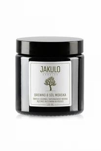 Świeca sojowa - Drewno i Sól Morska 120ml / JAKULO - Świece - miniaturka - grafika 1