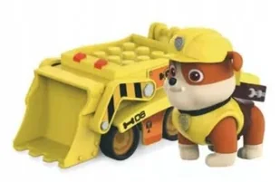 Klocki Figurka Paw Patrol Z Samochodem Rubble - Figurki dla dzieci - miniaturka - grafika 1