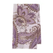 Apaszki i szaliki męskie - Delikatny szal damski beżowo - fioletowy - miniaturka - grafika 1