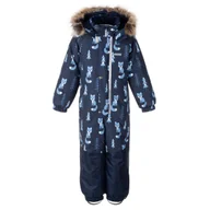 Kombinezony dla dzieci - Chłopięcy kombinezon zimowy ROCK liski niebieskie Lenne r.104 - miniaturka - grafika 1