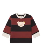 Bluzy i sweterki niemowlęce - Steiff Bluza w kolorze czarno-bordowym - miniaturka - grafika 1