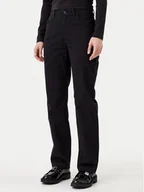 Spodnie damskie - Calvin Klein Jeans Spodnie materiałowe J20J224852 Czarny Straight Fit - miniaturka - grafika 1