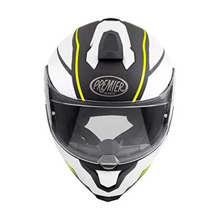 PREMIER Kask Hyper DE Y9 BM, biały/czarny/żółty, XL - Kaski motocyklowe - miniaturka - grafika 1
