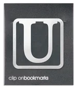 Zakładki do książek - IF Metalowa zakładka Litera U Clip-on - miniaturka - grafika 1