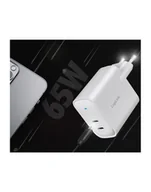Ładowarki do telefonów - Logilink Adapter do gniazdka USB 65 W z technologią GaN azotyn aluminium z ochroną przed przepięciem, zwarciem i przegrzaniem - miniaturka - grafika 1