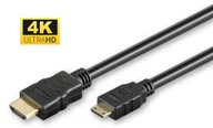 Kable - Microconnect HDM1919C3 kabel HDMI 3 m HDMI Typu A (Standard) HDMI Type C (Mini) Czarny - miniaturka - grafika 1