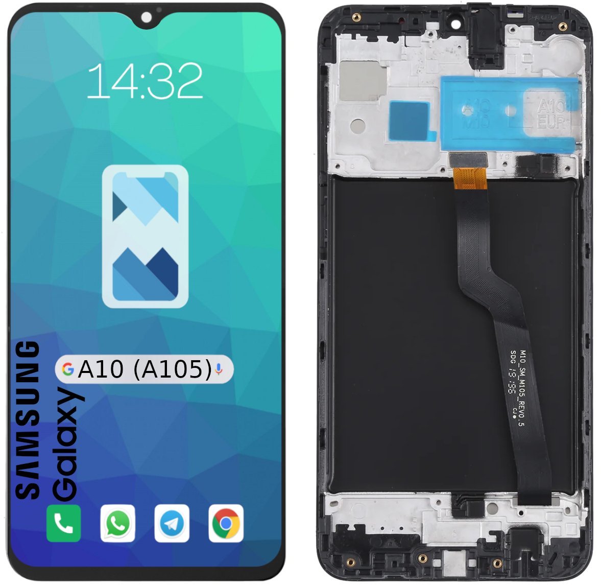 Wyświetlacz LCD Ekran Szybka Dotyk do Samsung Galaxy A10 A105 RAMKA