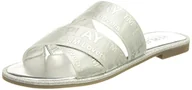Kapcie damskie - Replay Damskie kapcie Nairobi Mule T, 050 Silver, 41 EU - miniaturka - grafika 1