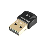 Huby USB - Mini Adapter Bluetooth 5.0 Usb Odbiornik Nadajnik Do Komputera Czarny - miniaturka - grafika 1