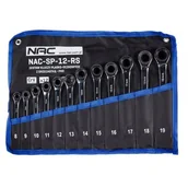 Klucze i nasadki - Zestaw kluczy płasko-oczkowych NAC SP-12-RS - miniaturka - grafika 1